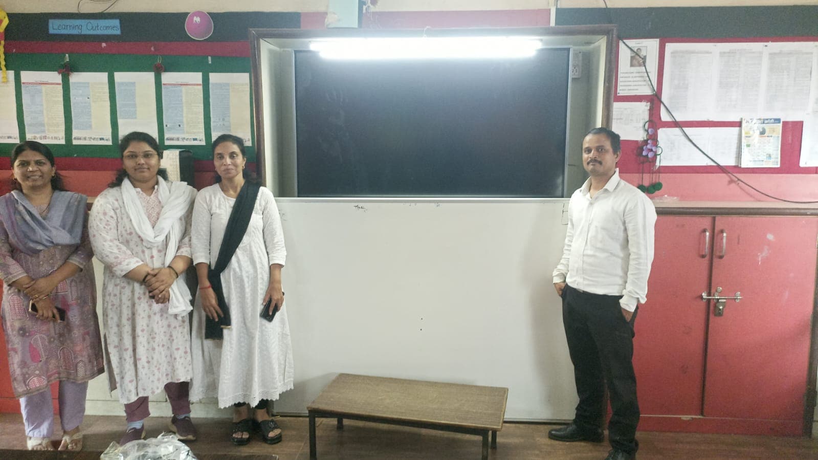 Nitek interactive flat panel installed in government school PMC School, Marketyard, Pune, Maharashtra